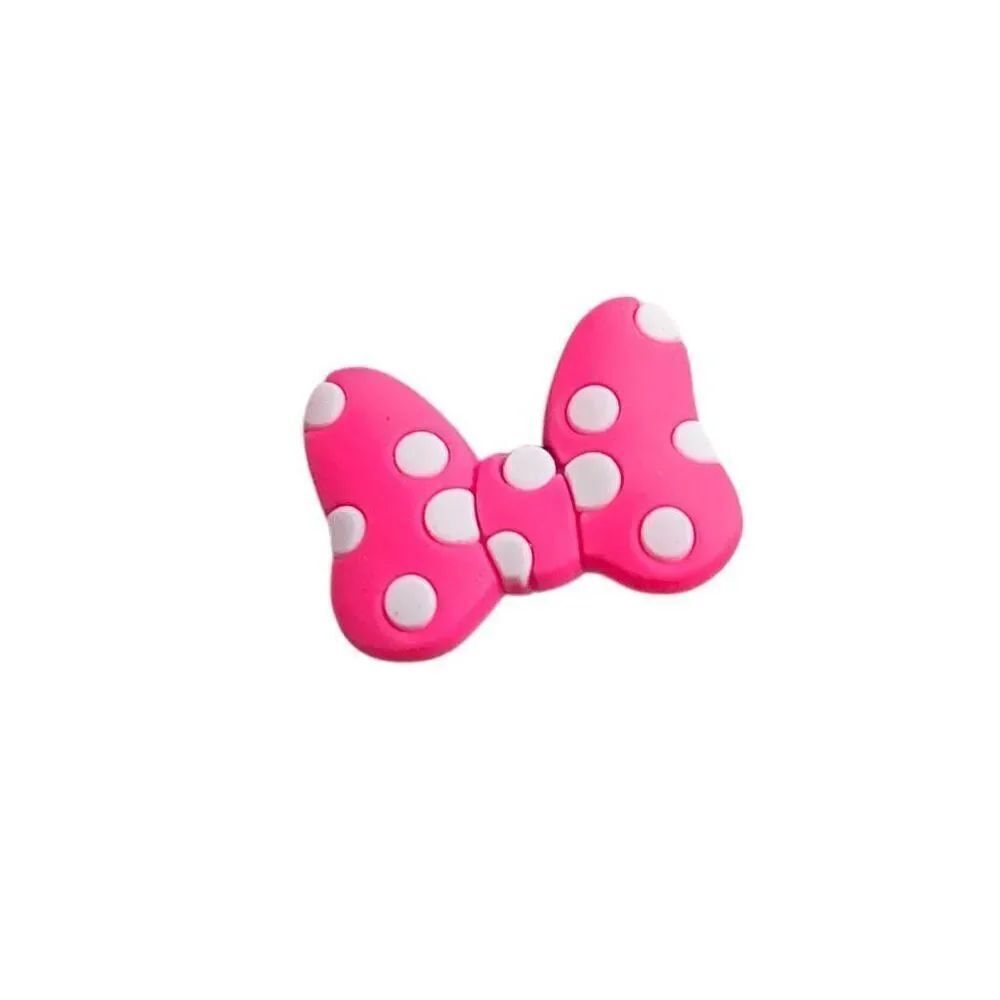 Jibbitz Style Shoe Charm Minnie Mouse Pink Bow